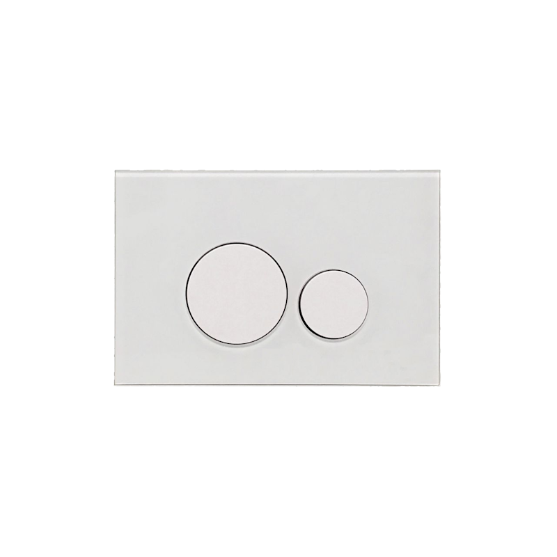 NEW YORK Dual Flush Plate ABS Gloss White