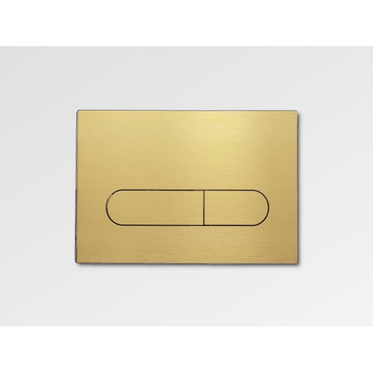 ELEMENT Dual Flush Plate Brushed Brass