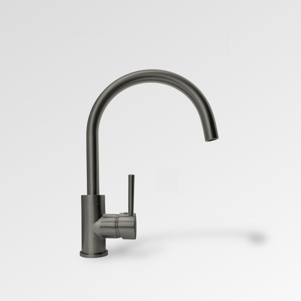 NIRVANA Goose Neck Kitchen Mixer Gun Metal
