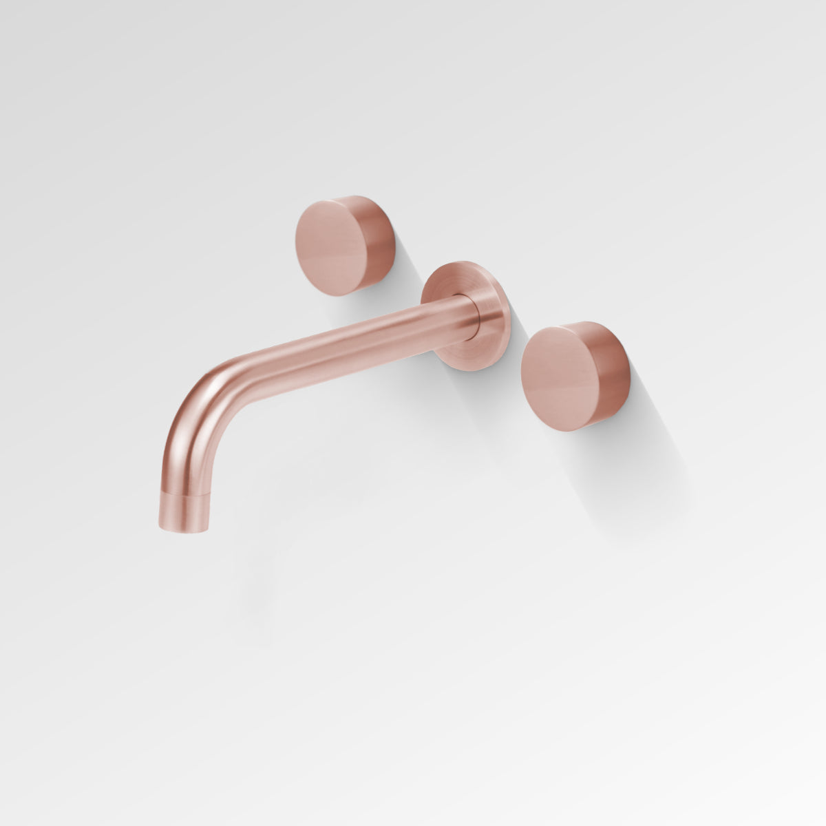 ELEMENT 3 Piece Wall Basin Tap Set Light Rose Gold