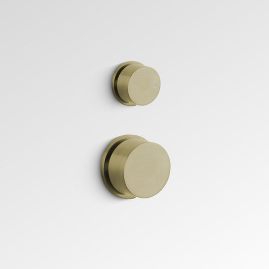 ELEMENT Progressive Shower Diverter Mixer Brushed Brass
