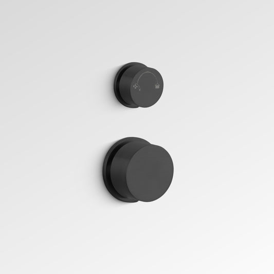 ELEMENT Progressive Shower Diverter Mixer Matte Black