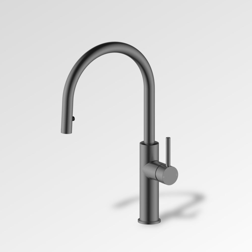 NEW YORK Concealed Pull Out Kitchen Mixer Gun Metal