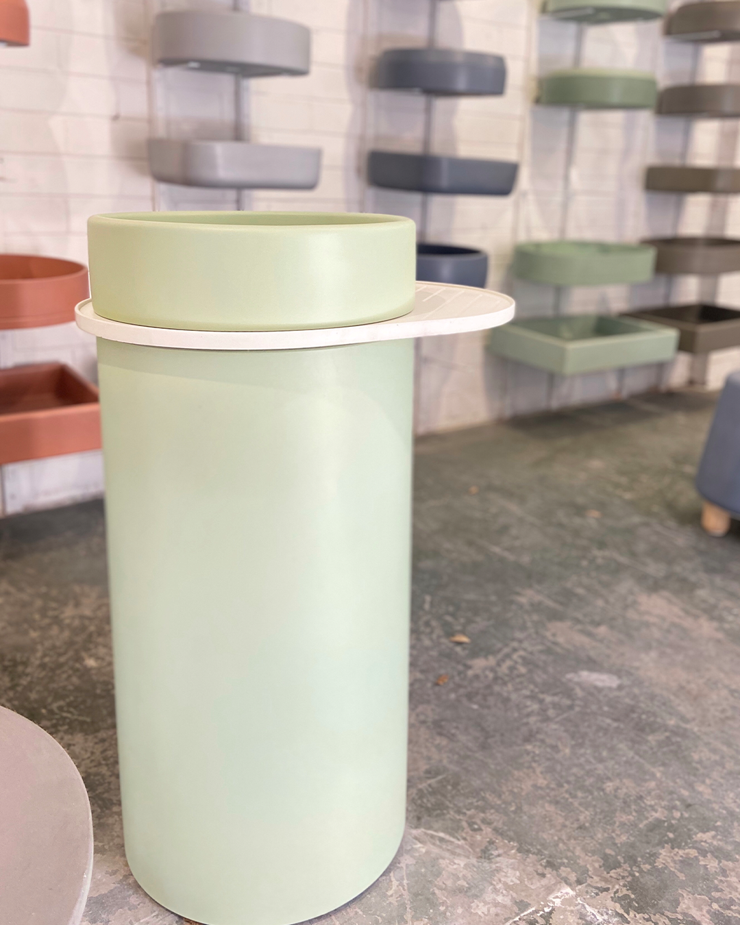 Cylinder - funl basin - Mint