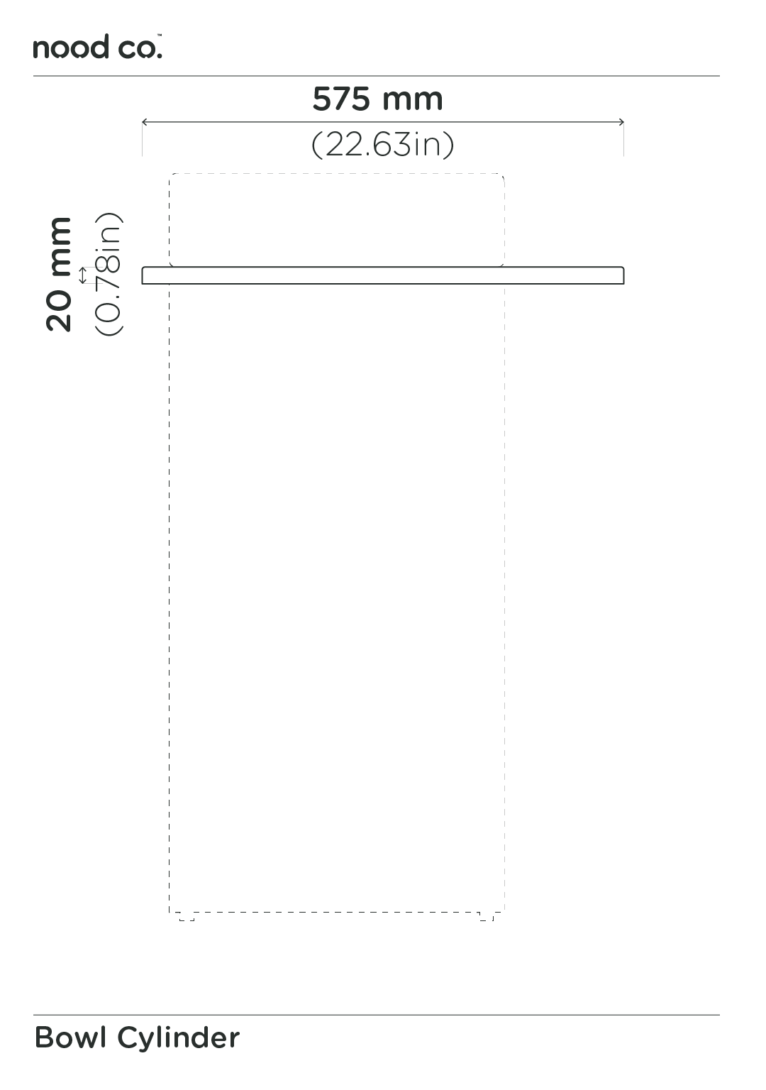 Cylinder - bowl basin - Mid Tone Grey