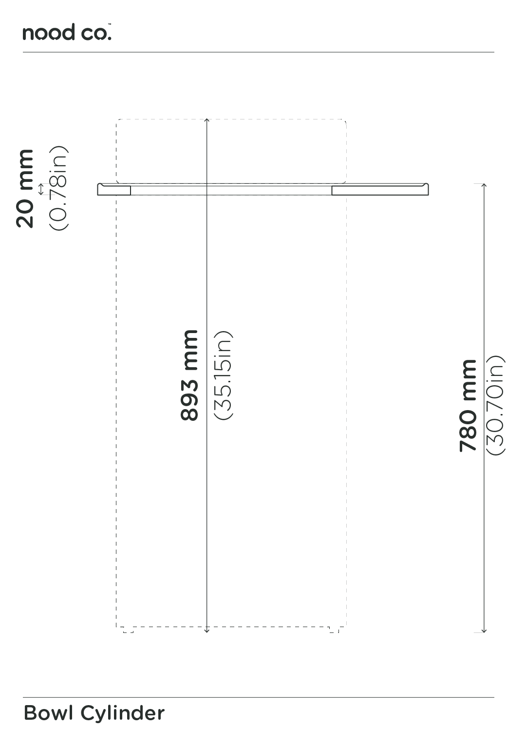 Cylinder - bowl basin - Cloud