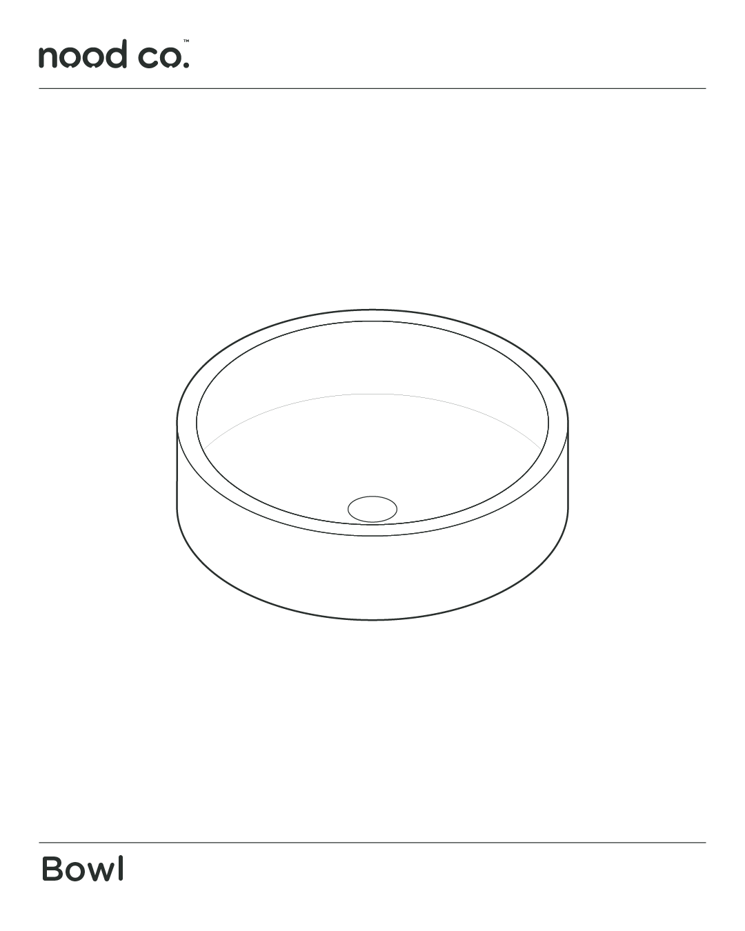 Bowl Basin - Sky Grey