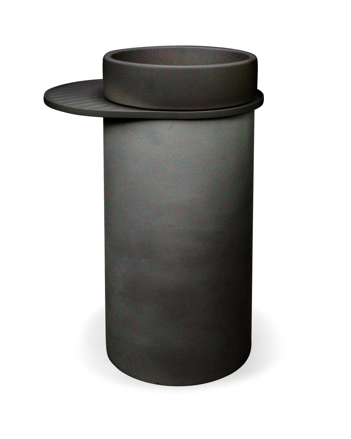 Cylinder - bowl basin - Charcoal