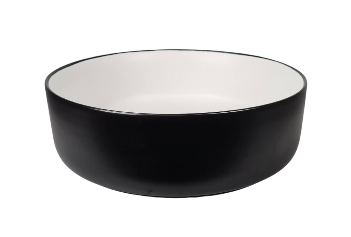 Icarus Matte White & Black Basin