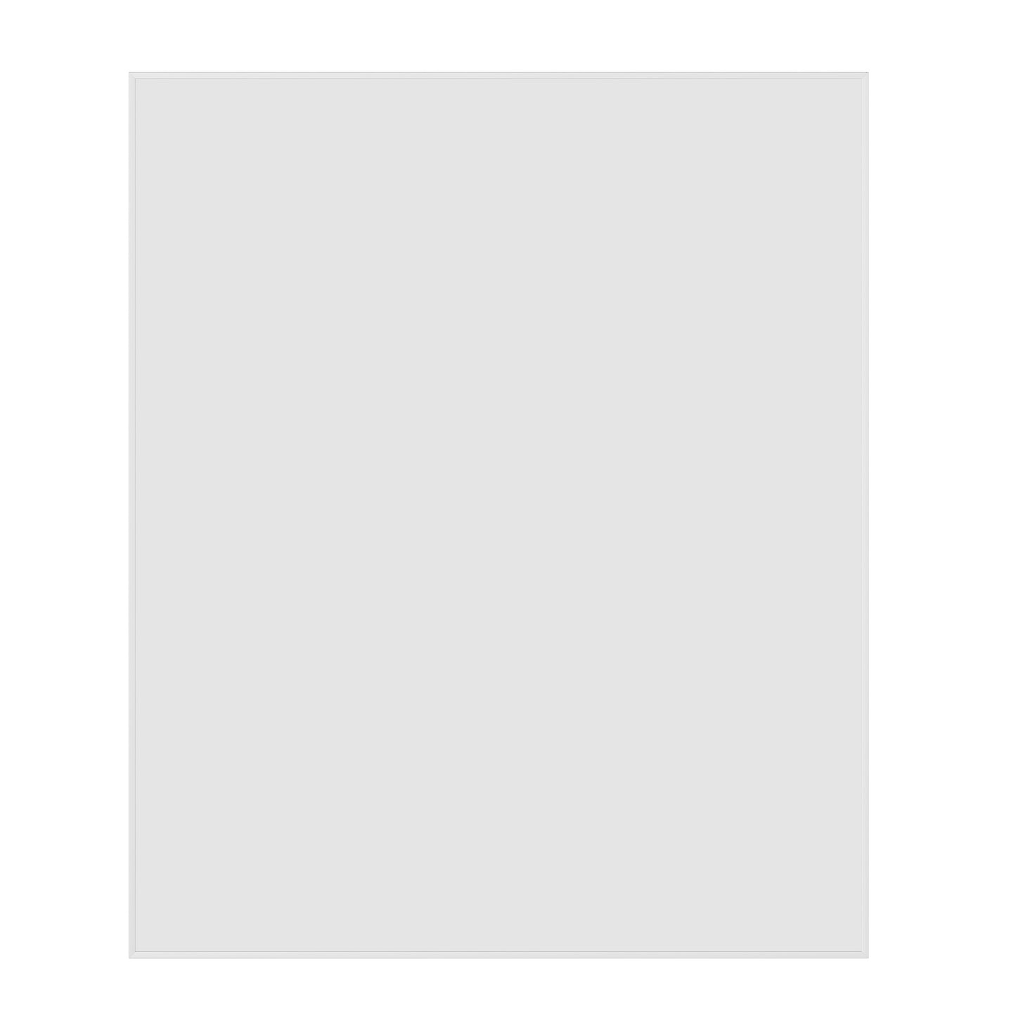 Carson Rectangle White Framed Mirror - 900x750mm