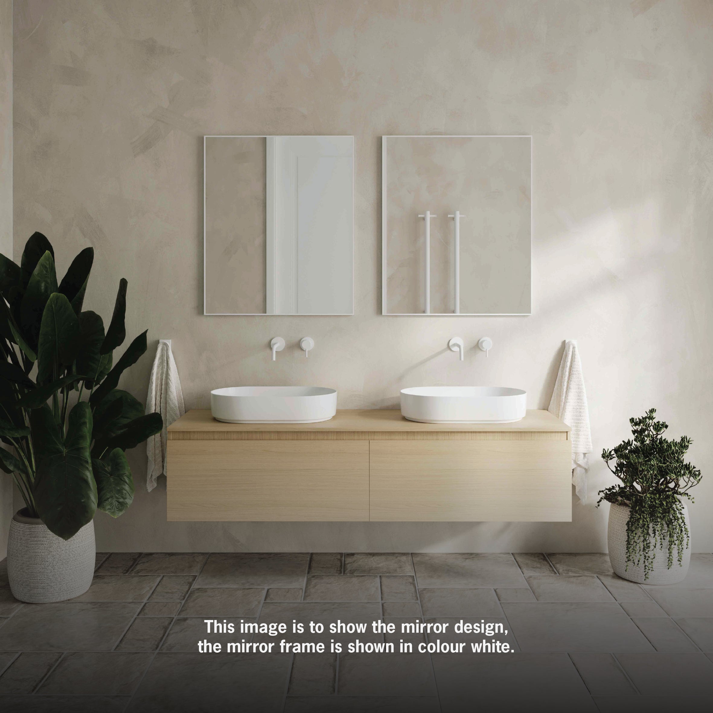 Carson Rectangle Black Framed Mirror - 900x750mm