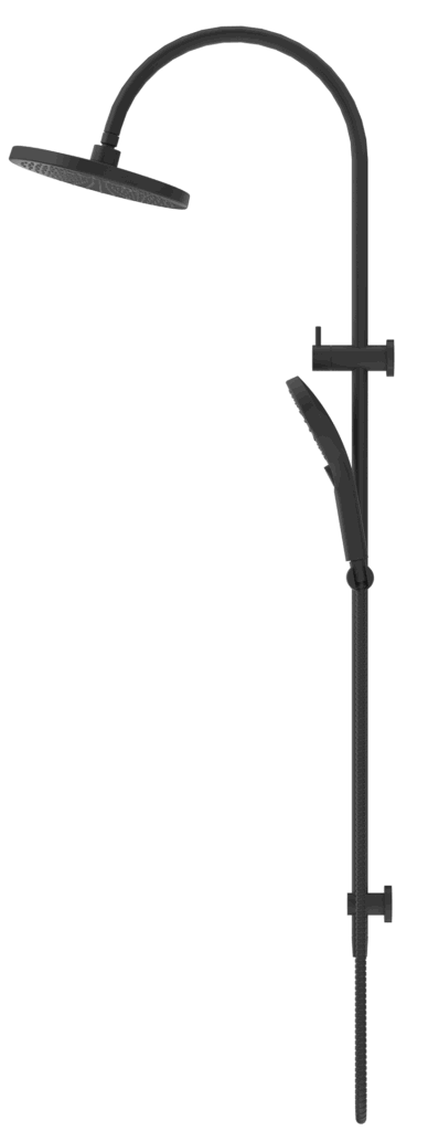 Mica Gooseneck Dual Shower Rail