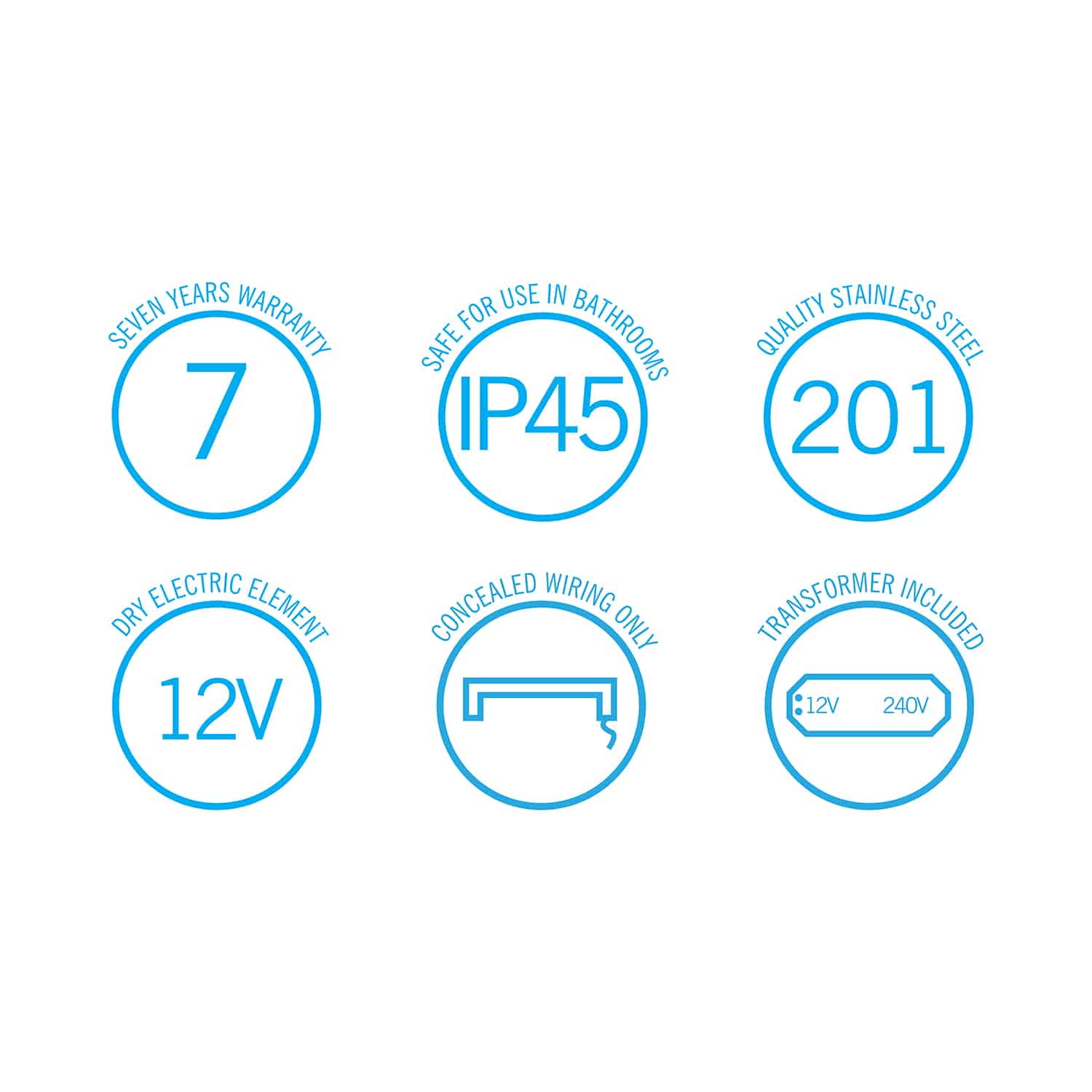 Thermorail Flat Pill Single Rail 632x40x70mm 16Watts - Matt Black - Includes Transformer