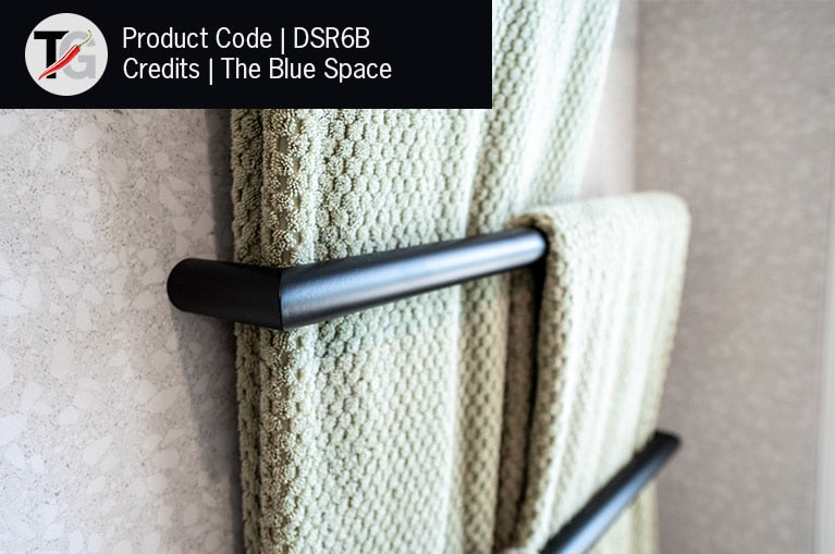 Thermorail Round Single Rail 632x32x100mm 18Watts - Matt Black - Includes Transformer