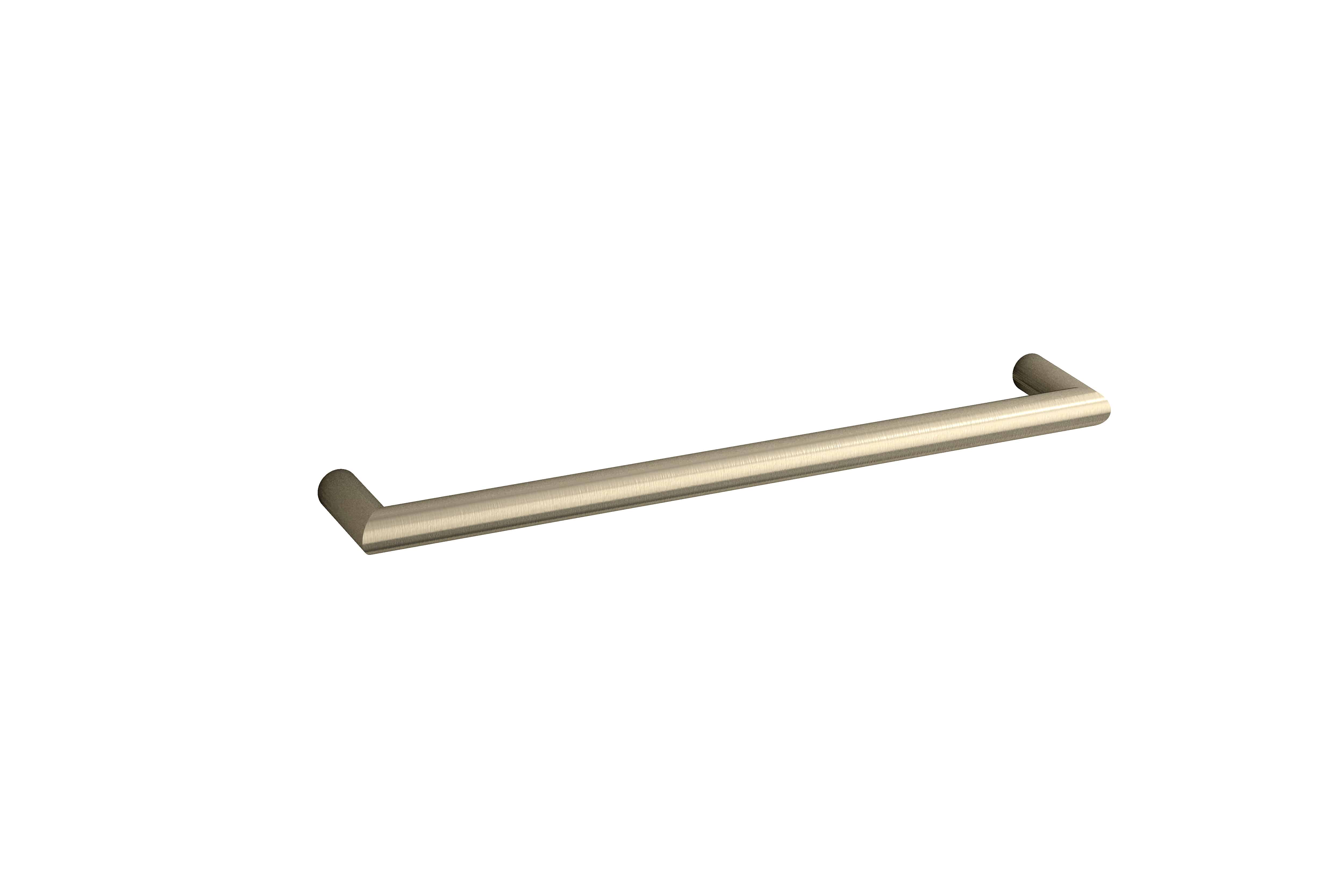 Thermorail Round Single Rail 632X32X100Mm 18Watts - Brushed Nickel - Includes Transformer