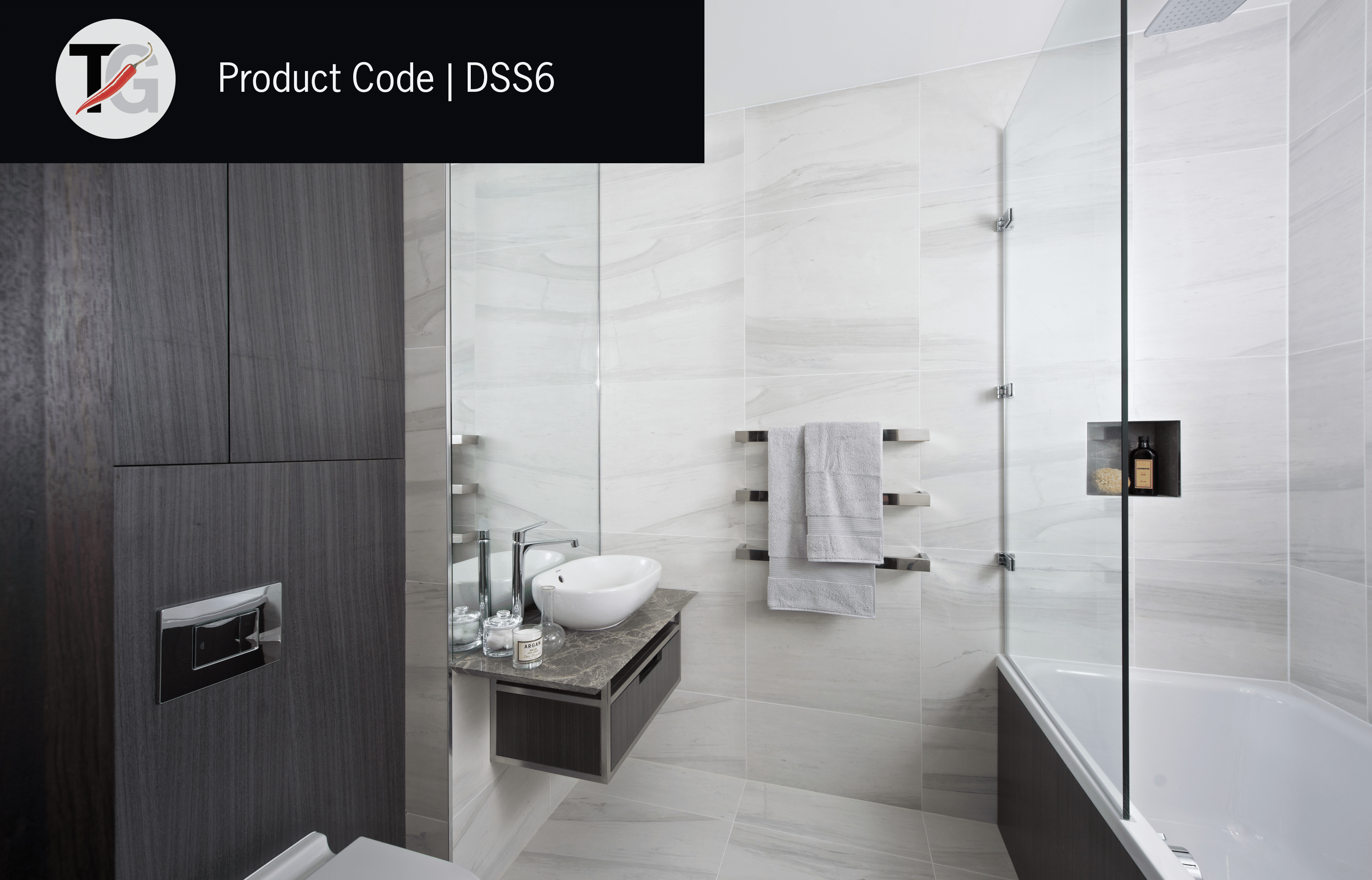 Thermorail Square Single Rail 632x40x100mm 23Watts - Includes Transformer