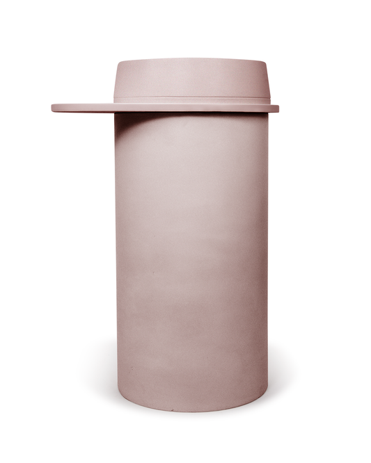 Cylinder - funl basin -Blush Pink