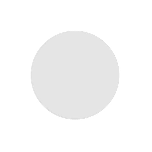 Georgia Round White Framed Mirror - 600mmØ - Includes Mirror Demister