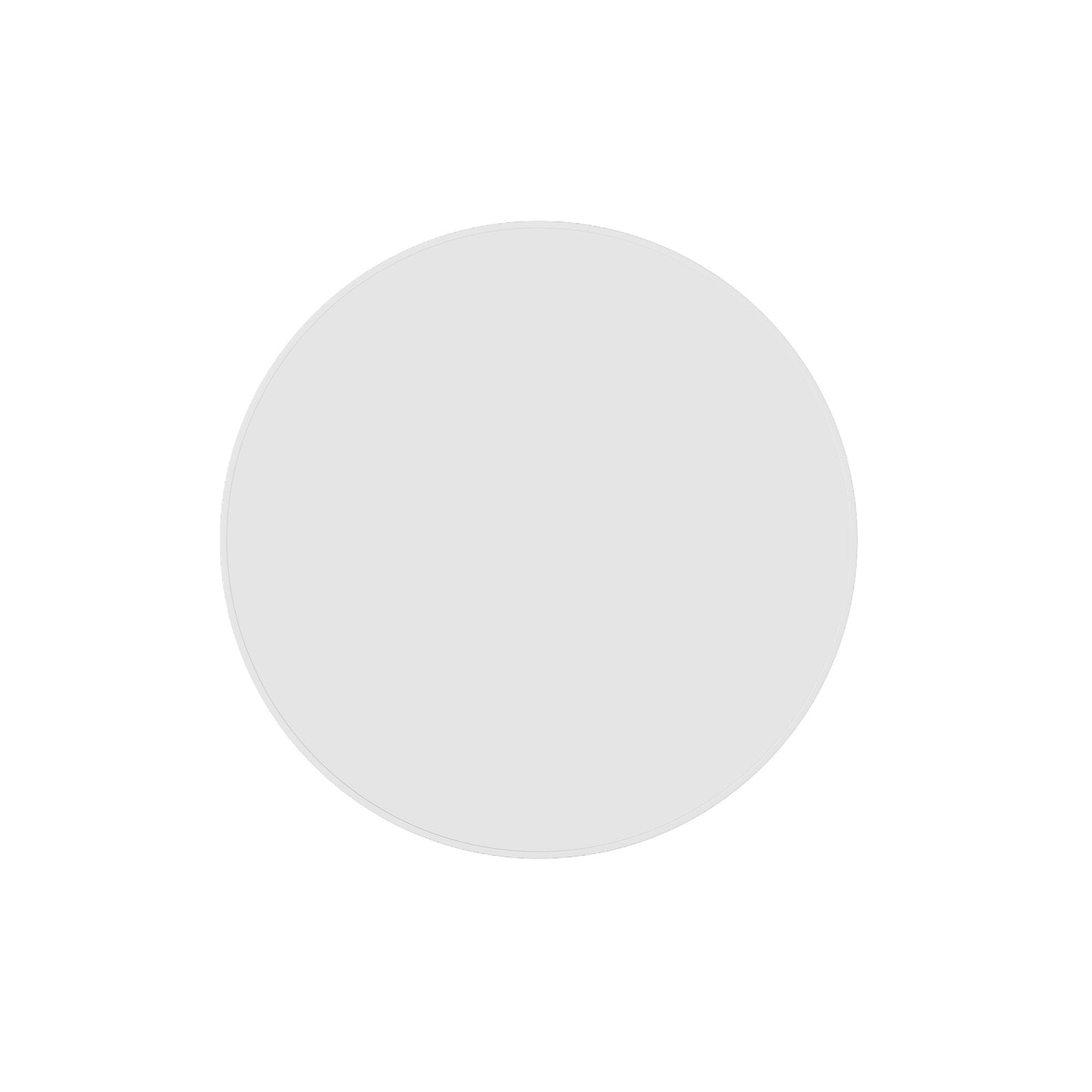 Georgia Round White Framed Mirror - 600mmØ