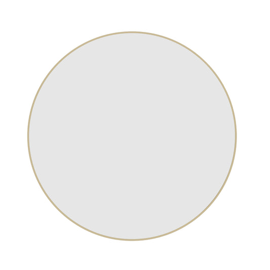 Georgia Round Gold Framed Mirror - 900mmØ - Includes Mirror Demister