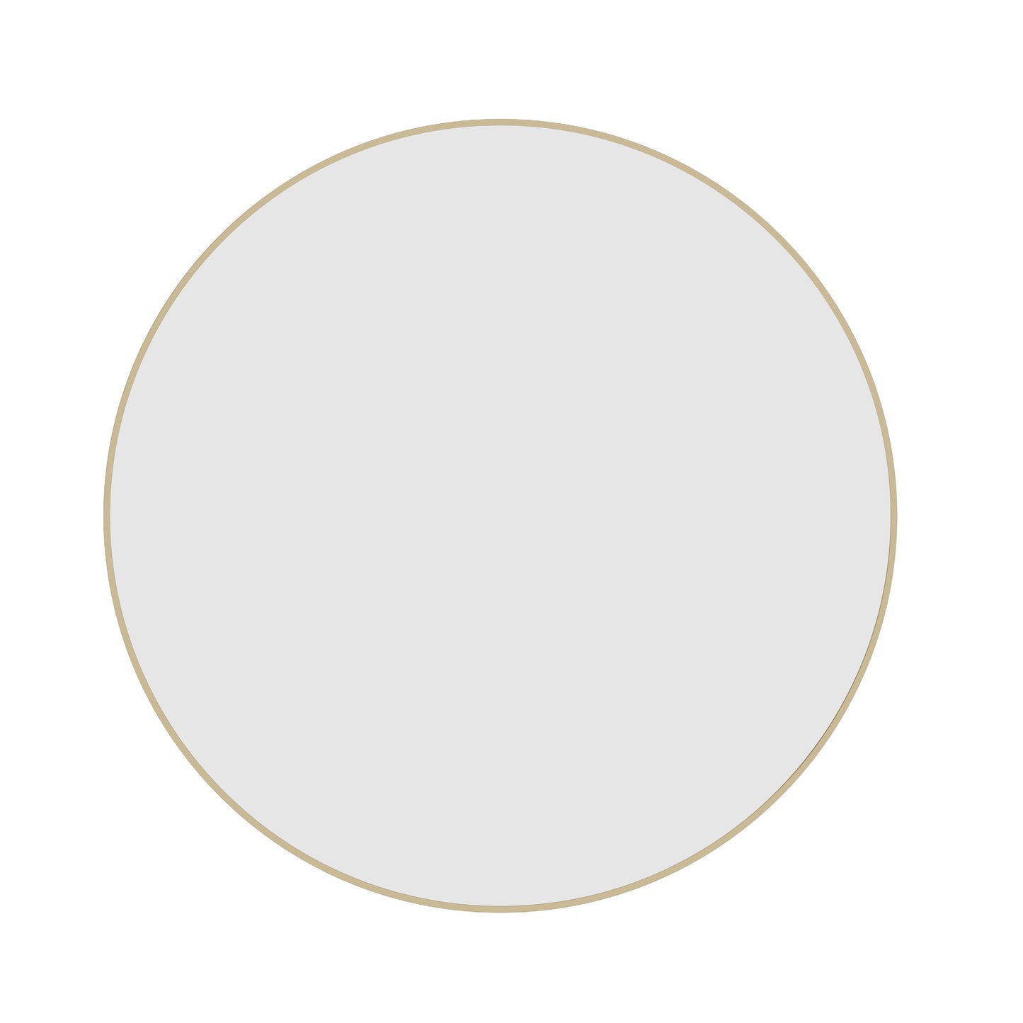 Georgia Round Gold Framed Mirror - 600mmØ