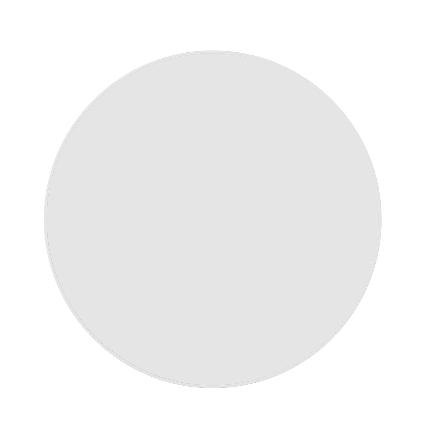 Georgia Round White Framed Mirror - 900mmØ