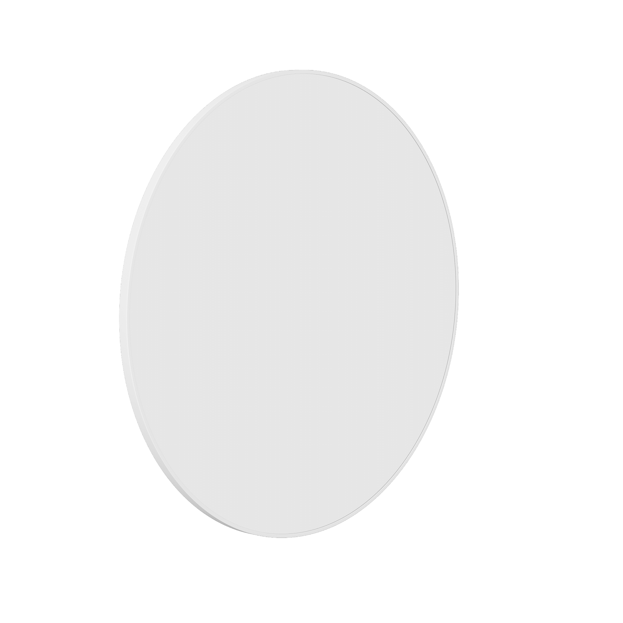 Georgia Round White Framed Mirror - 900Mmø