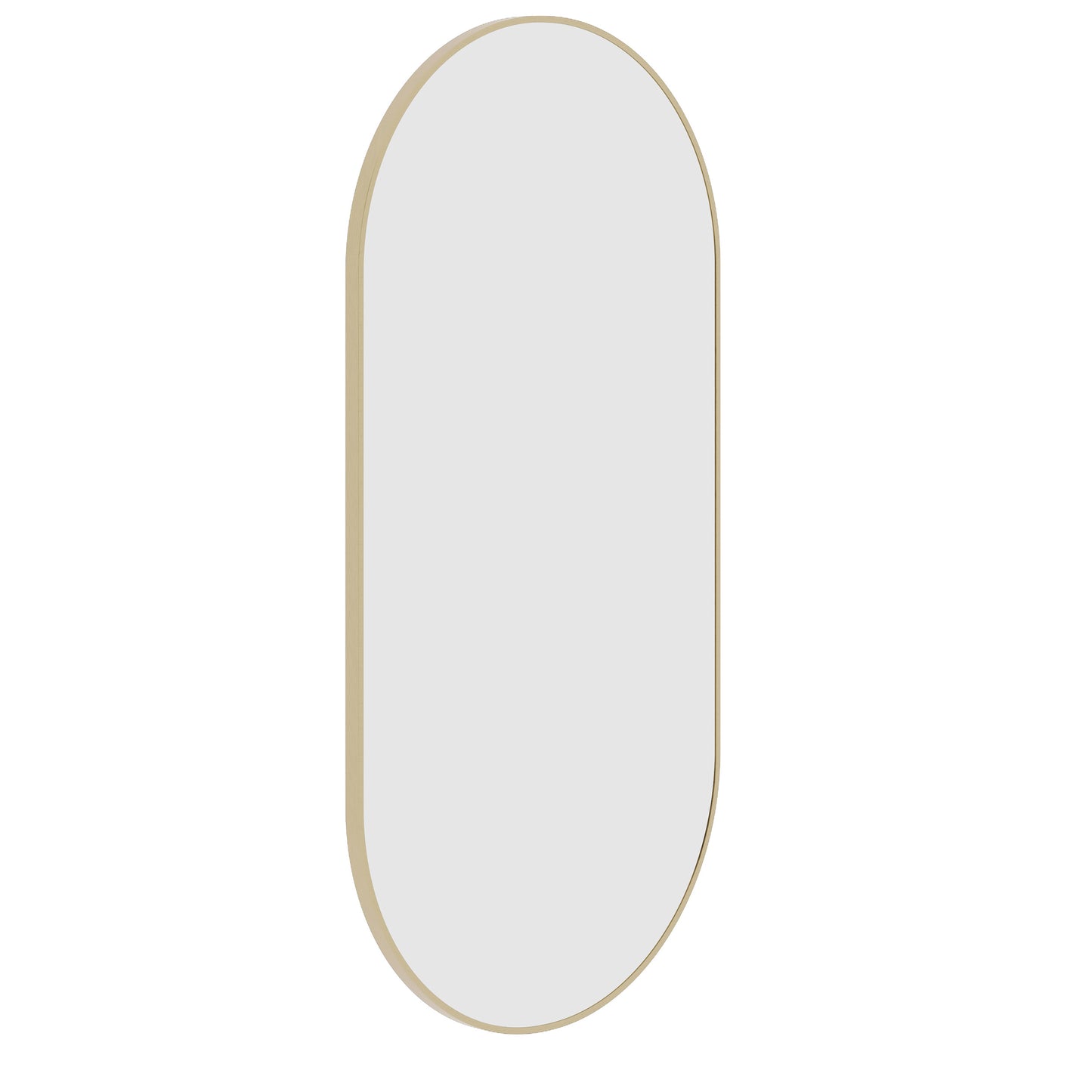 Havana Pill Gold Framed Mirror - 500X1000Mm