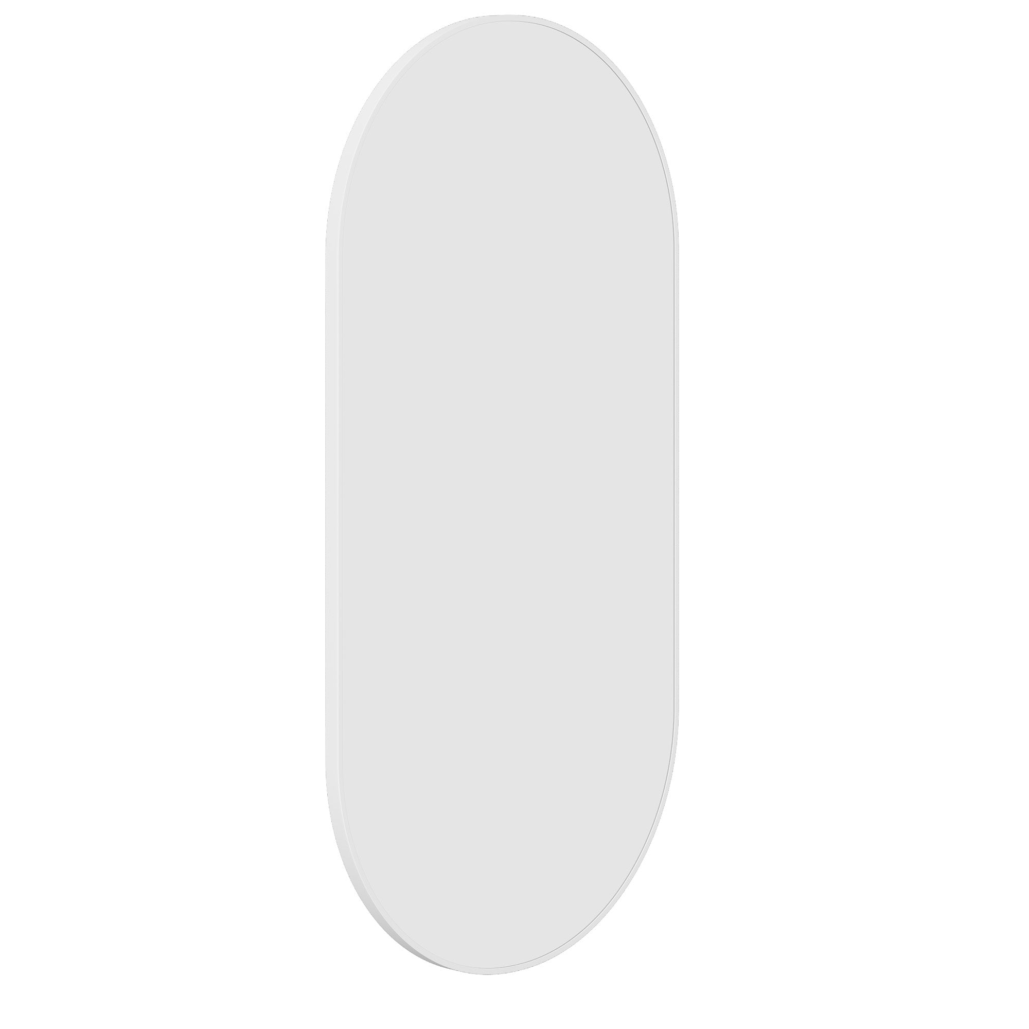Havana Pill White Framed Mirror - 500X1000Mm