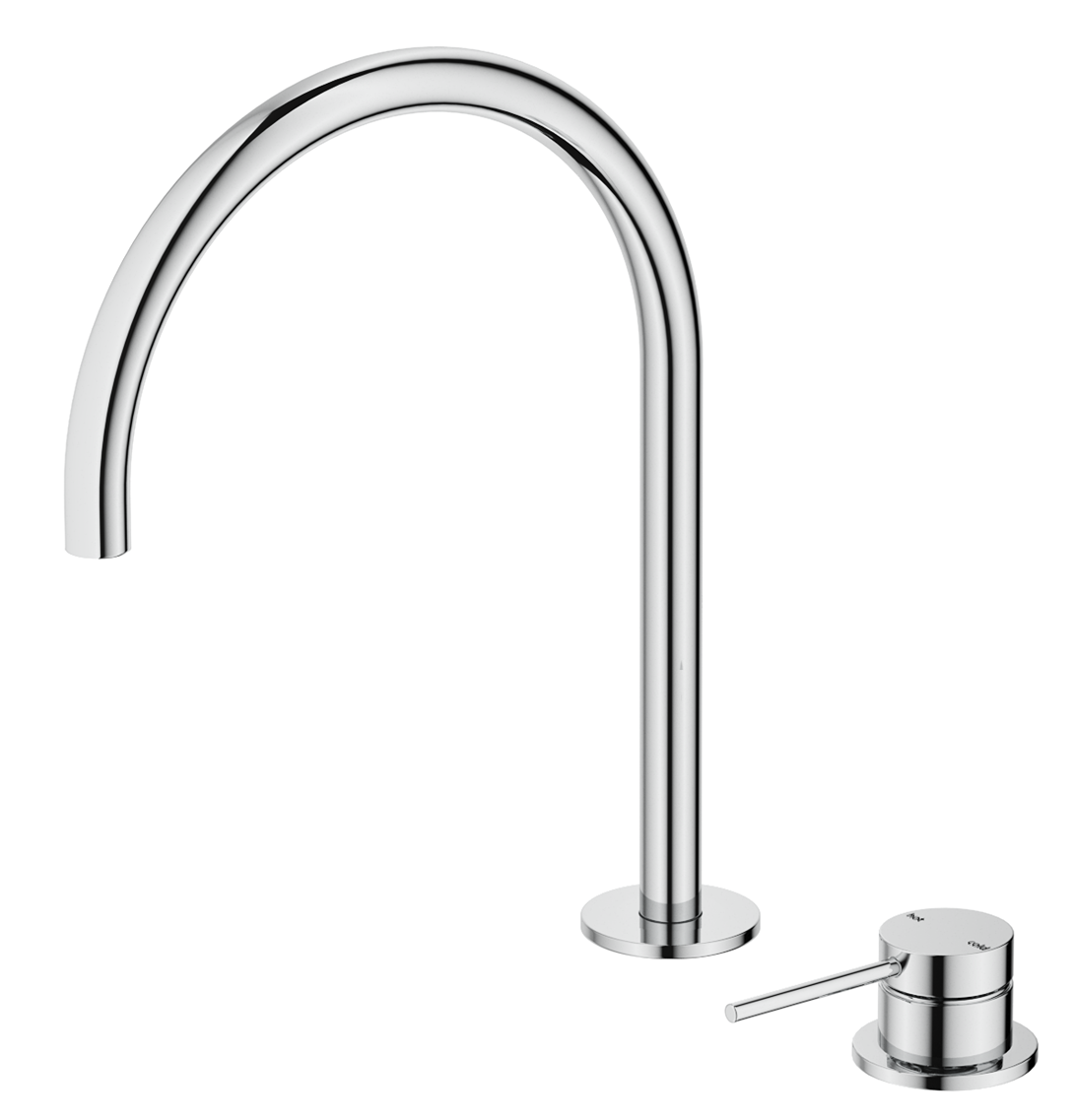 Mica Gooseneck Hob Sink/Basin Mixer Set