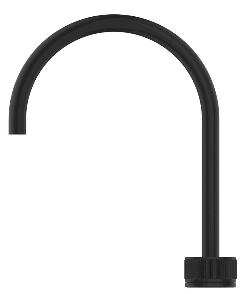 Mica Fluted Gooseneck Hob Sink/Basin Mixer Set