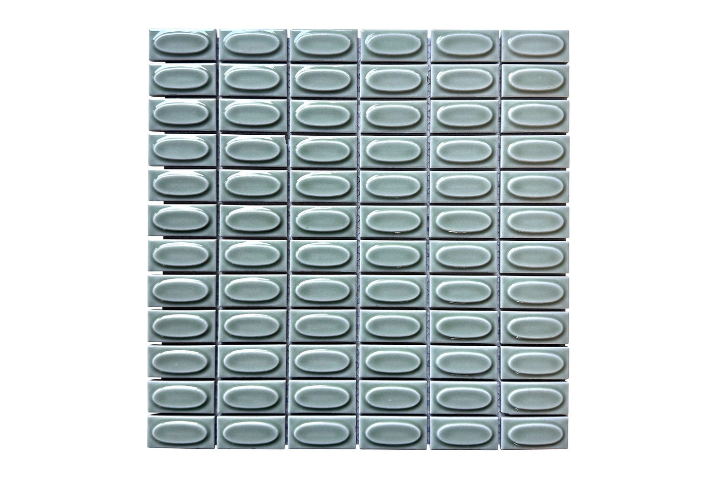 Ornamental Oval Gloss Mosaic
