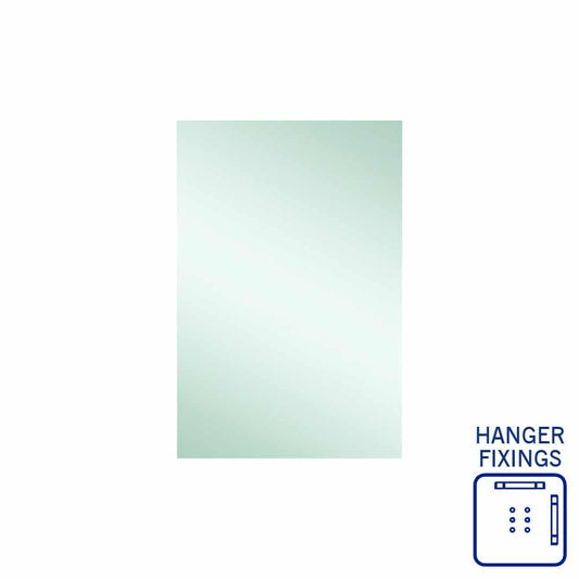 Jackson Rectangle Polished Edge Mirror - 600X900Mm With Hangers