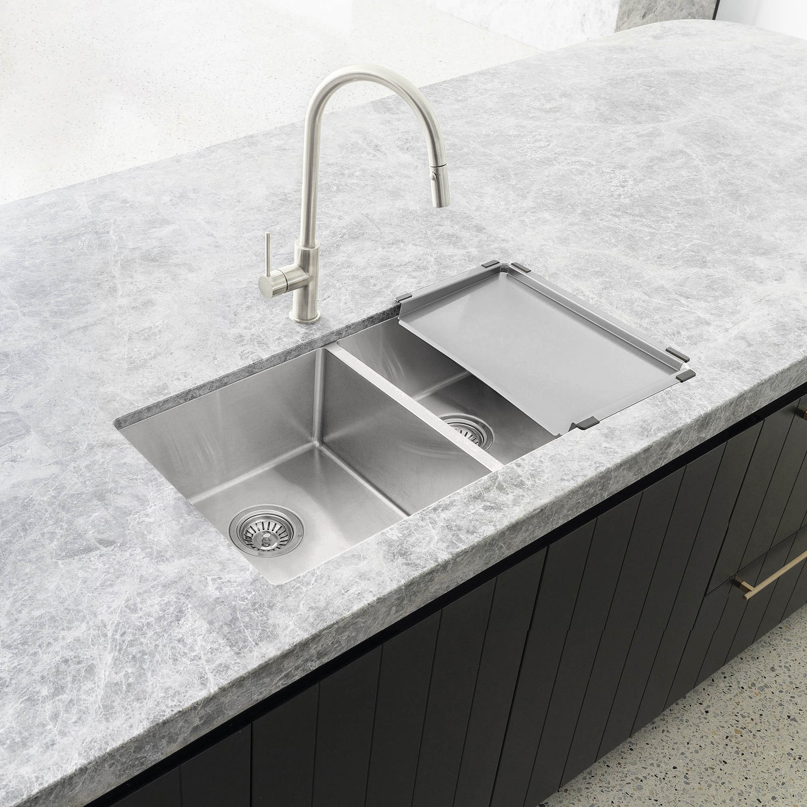 Lavello Dish Draining Tray - PVD Brushed Nickel