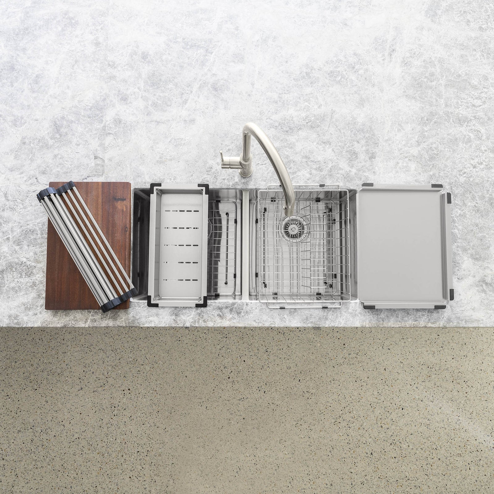 Lavello Kitchen Sink Colander - PVD Brushed Nickel