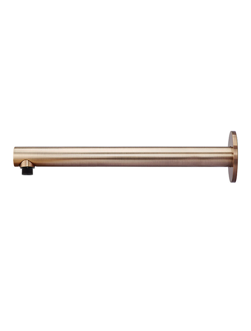 Round Wall Shower Arm 400mm - Champagne