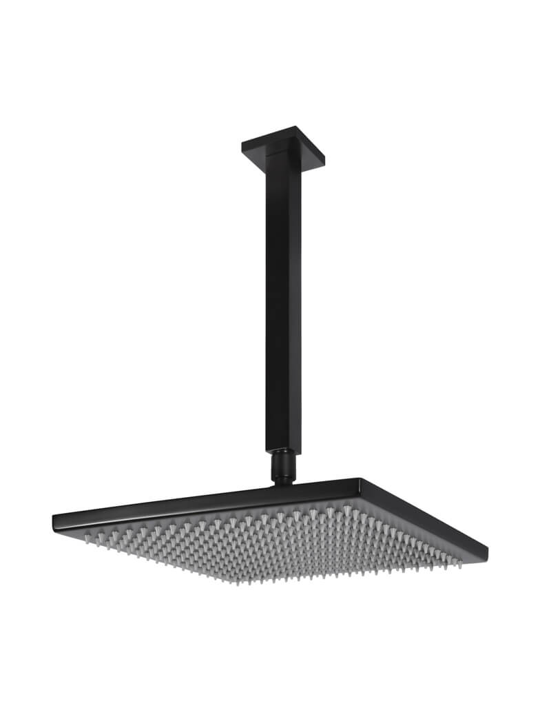 Meir Square Ceiling Shower w/300mm shower rose - Matte Black