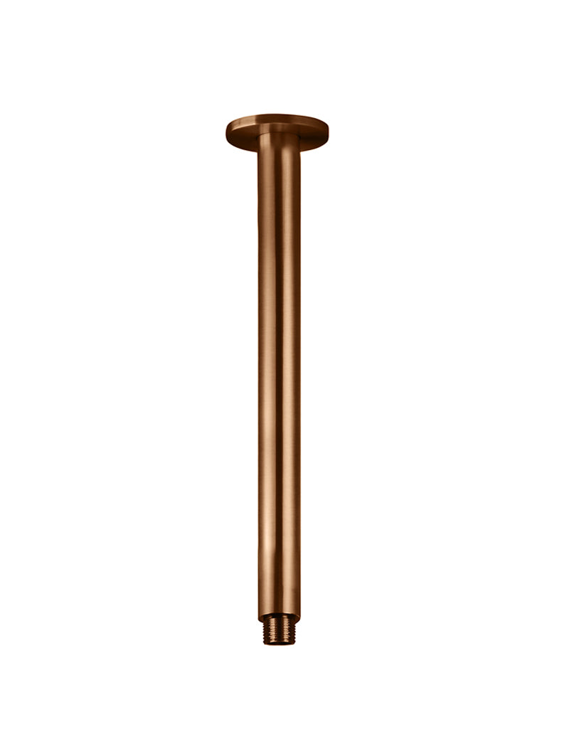 Round Ceiling Shower Arm 300mm - Lustre Bronze