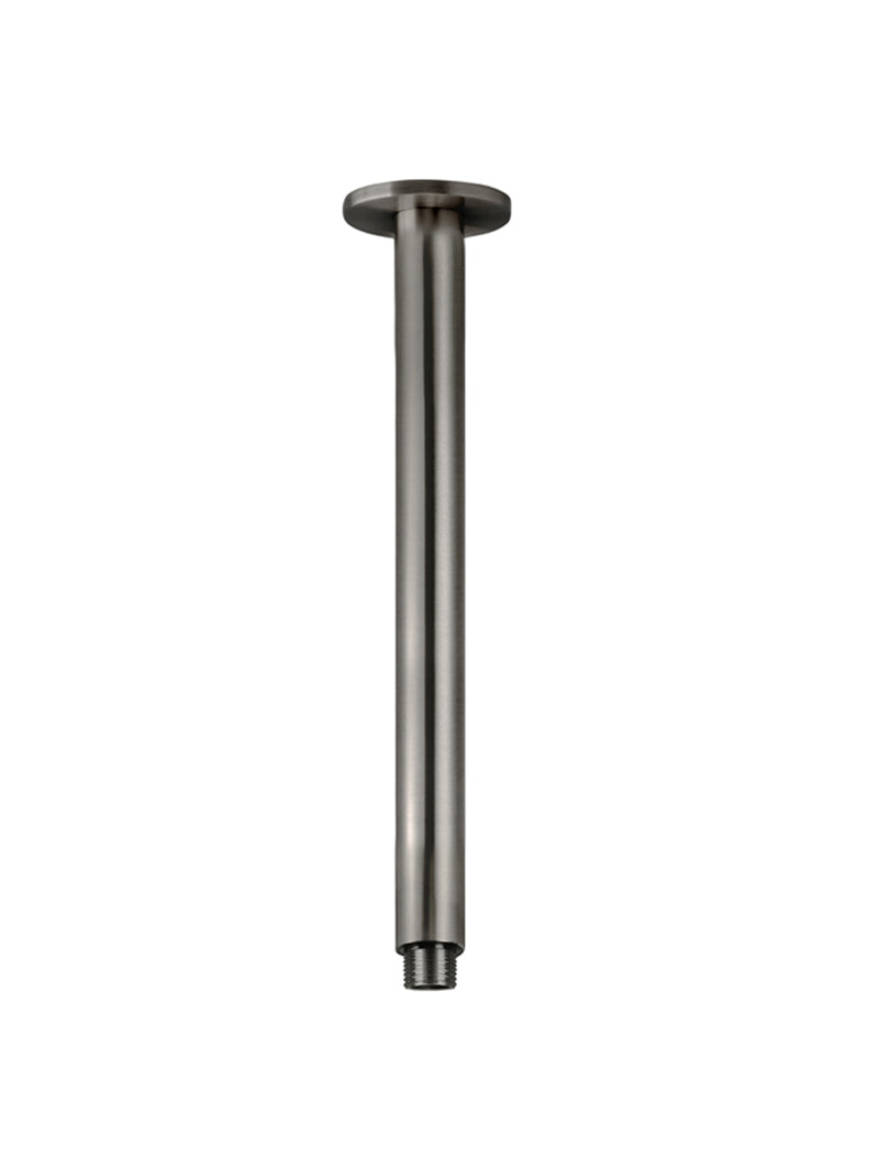 Round Ceiling Shower Arm 300mm - Shadow Gunmetal