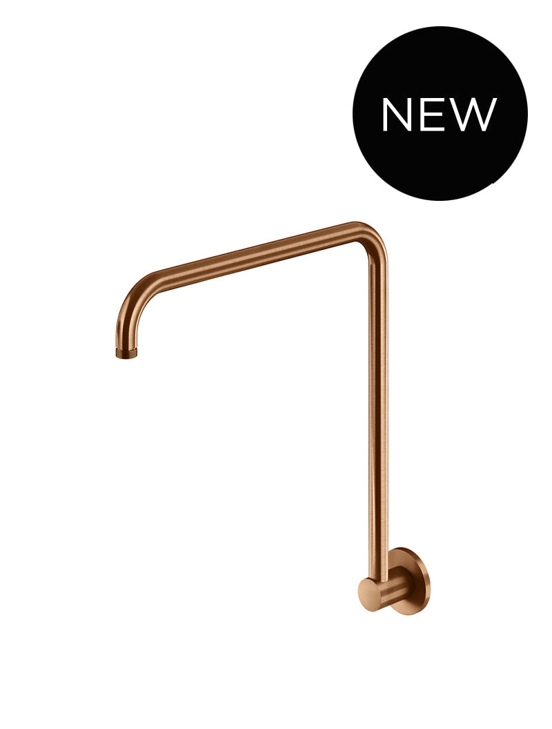 High Rise Shower Arm - Lustre Bronze