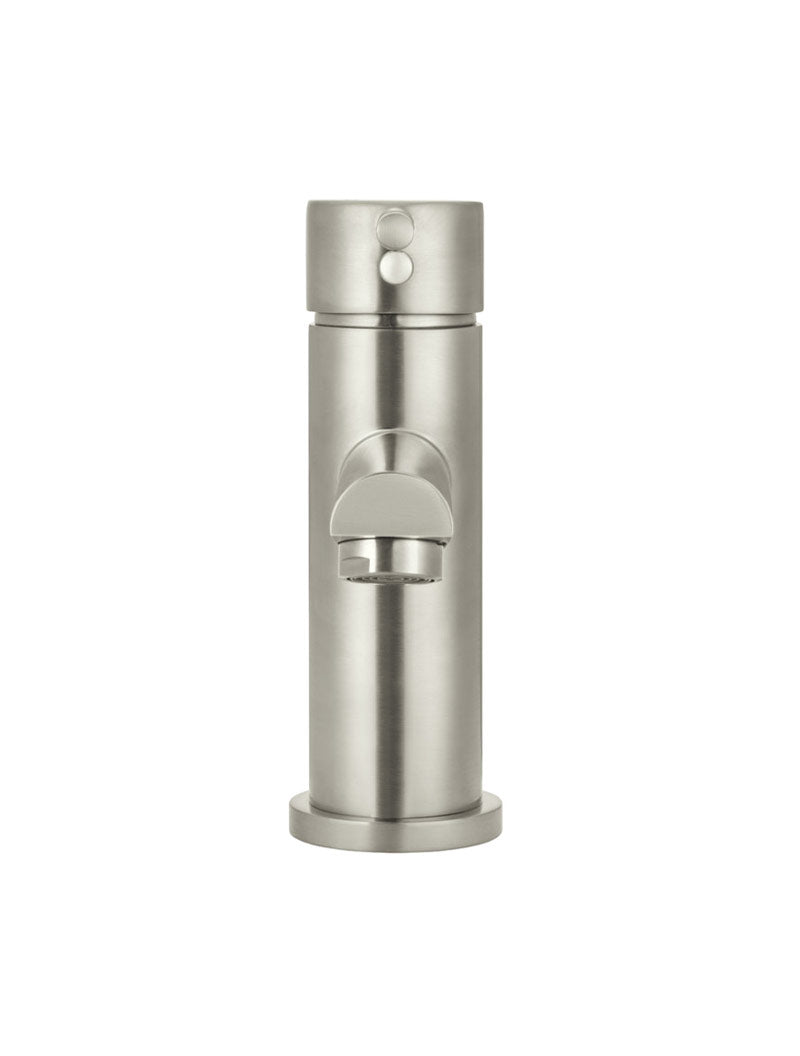 Round Basin Mixer - PVD Brushed Nickel