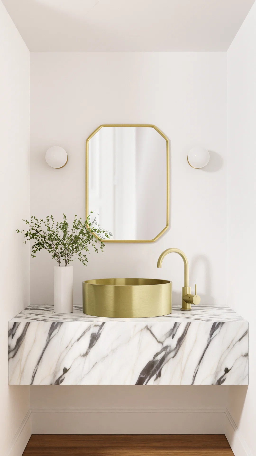 Meir Round Gooseneck Basin Mixer