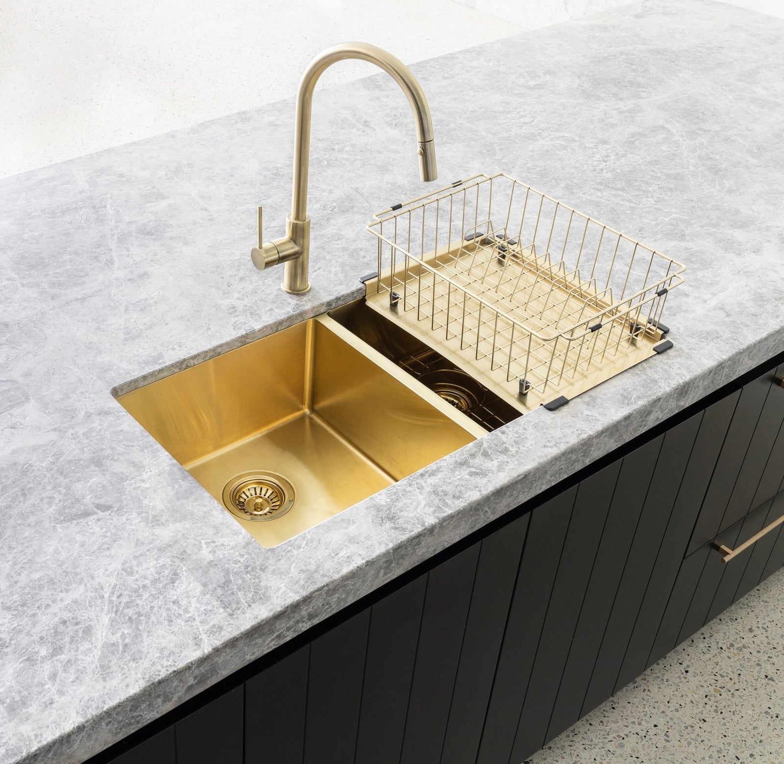 Dish Rack - PVD Brushed Bronze Gold