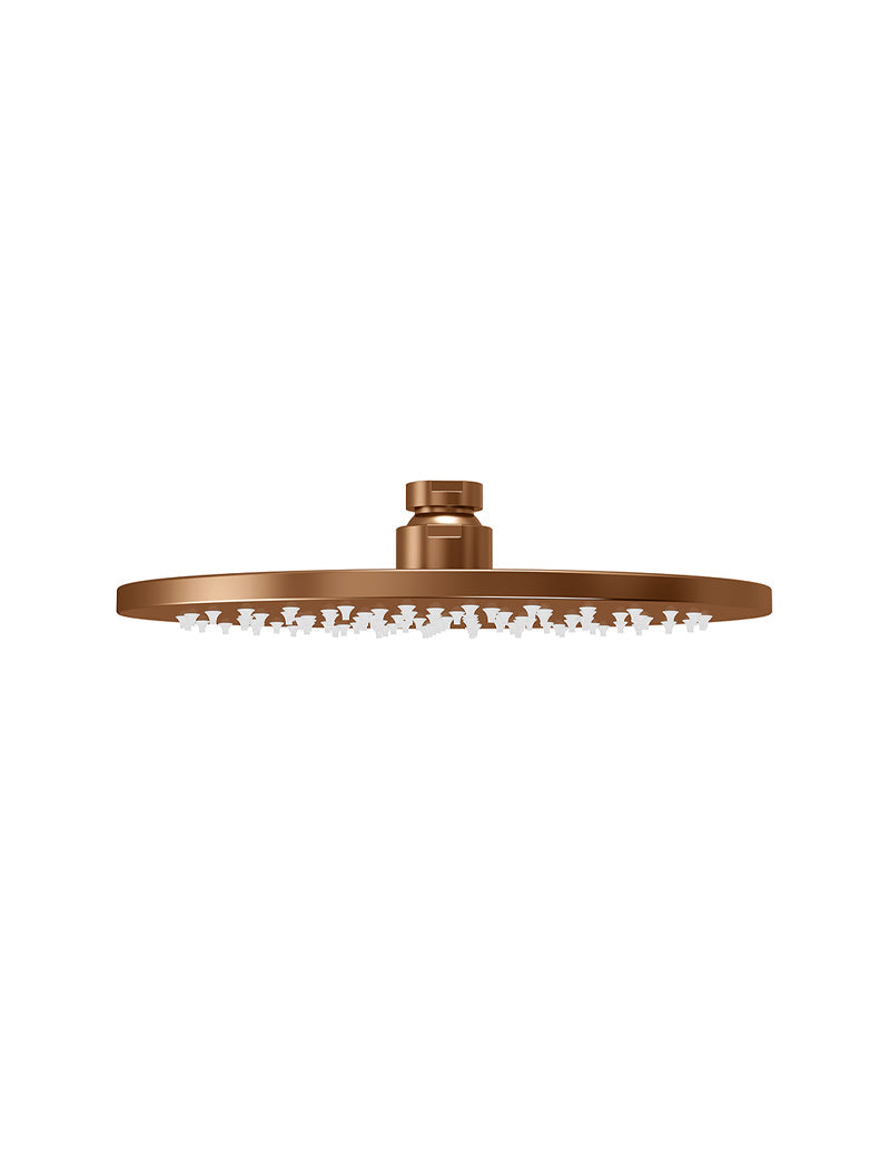 Round Shower Rose 200mm - Lustre Bronze