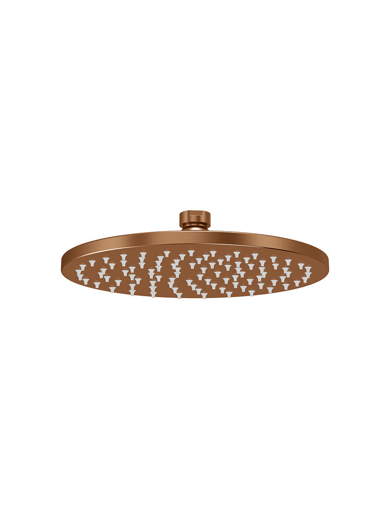 Round Shower Rose 200mm - Lustre Bronze