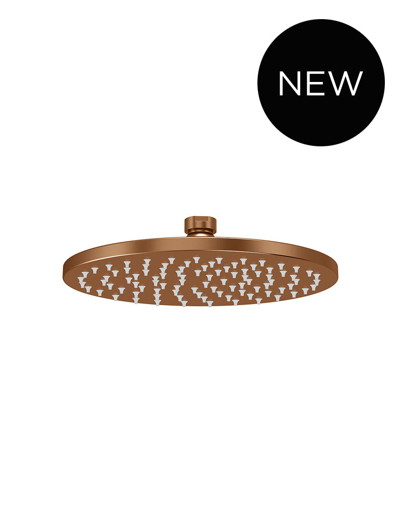 Round Shower Rose 200mm - Lustre Bronze