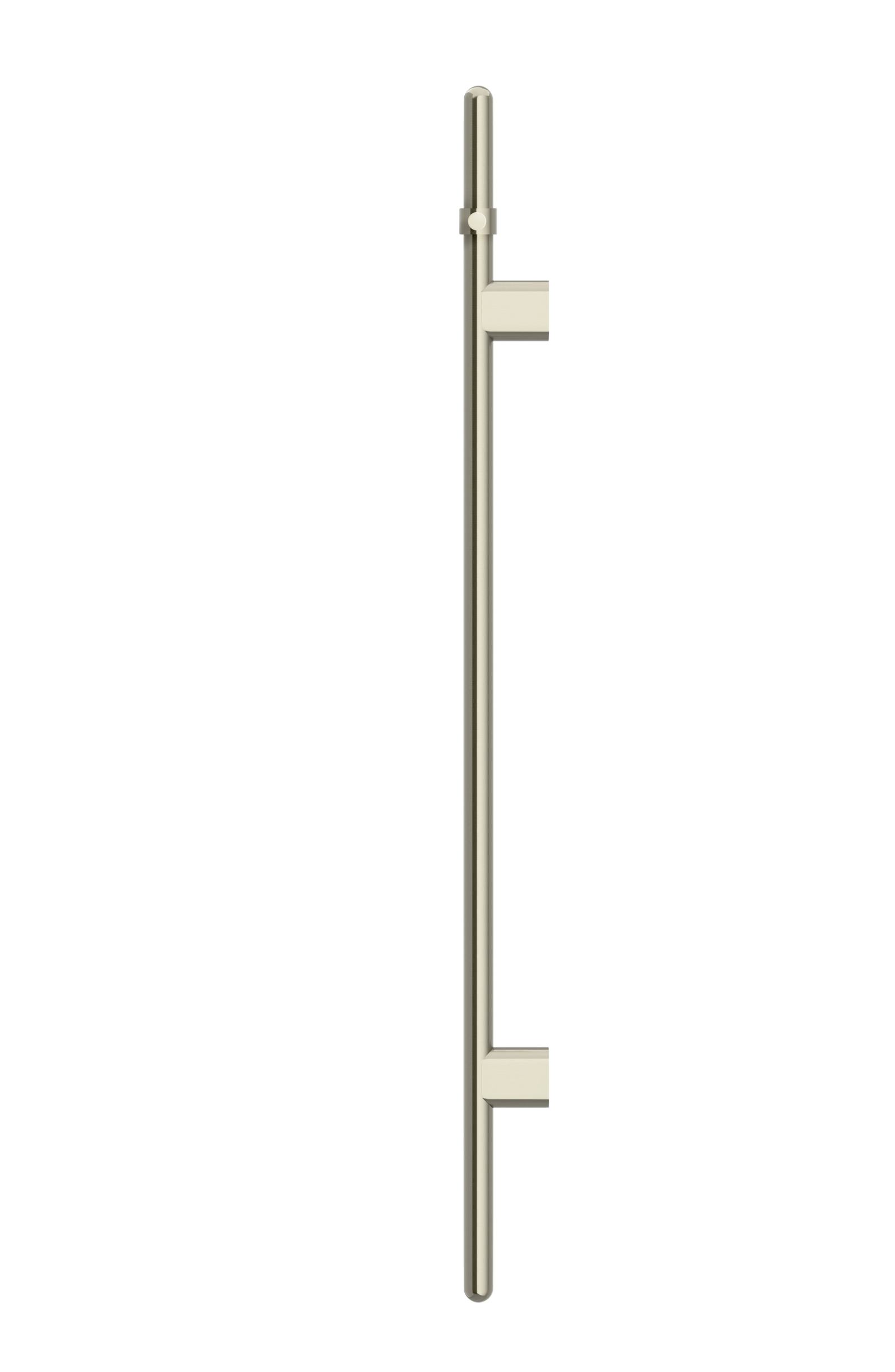 Heated Vertical Towel Rail - PVD Brushed Nickel