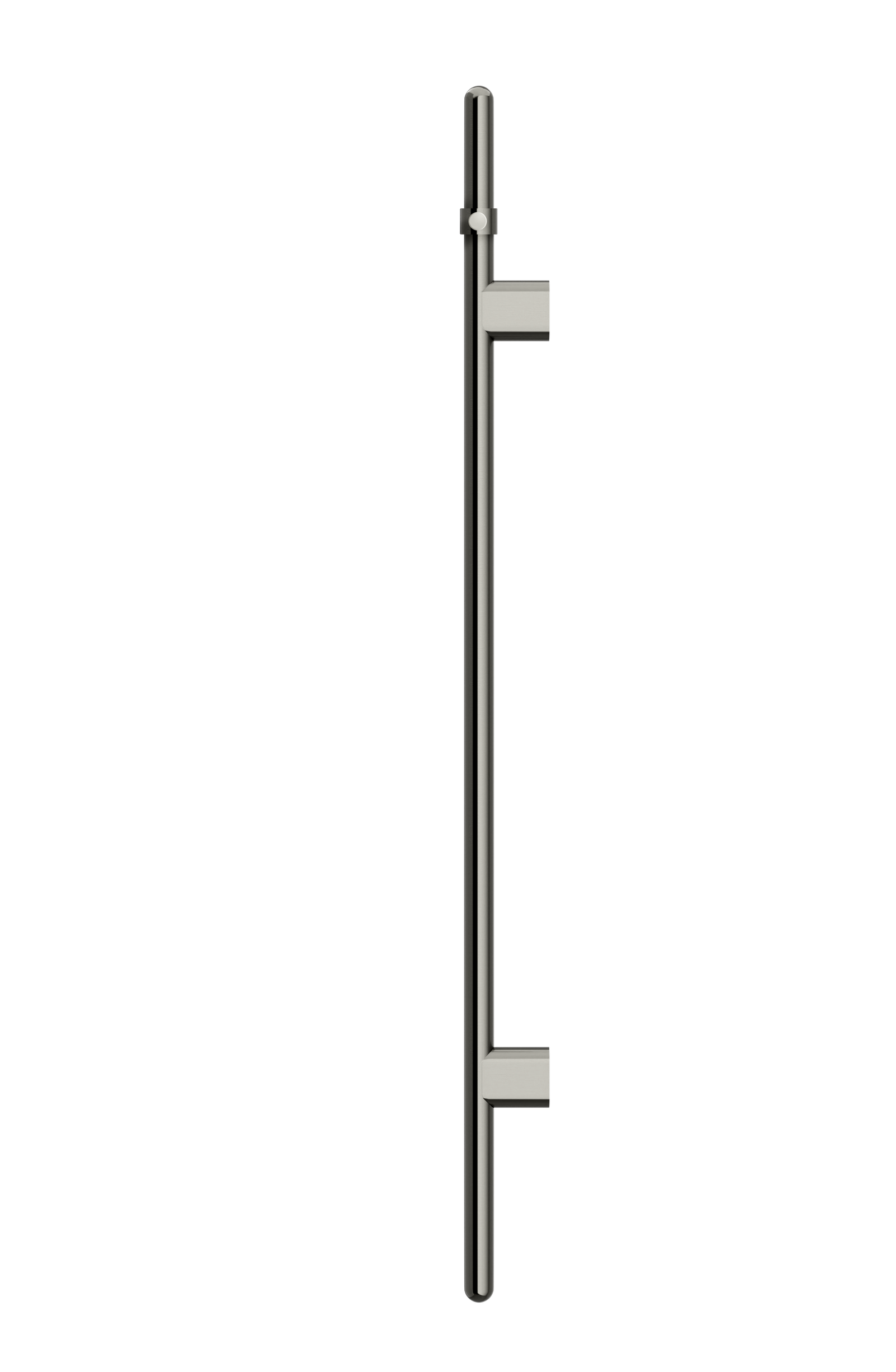 Heated Vertical Towel Rail - Shadow Gunmetal
