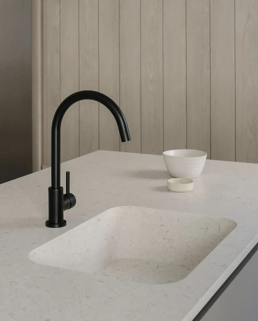 Meir Round Gooseneck Kitchen Mixer Tap