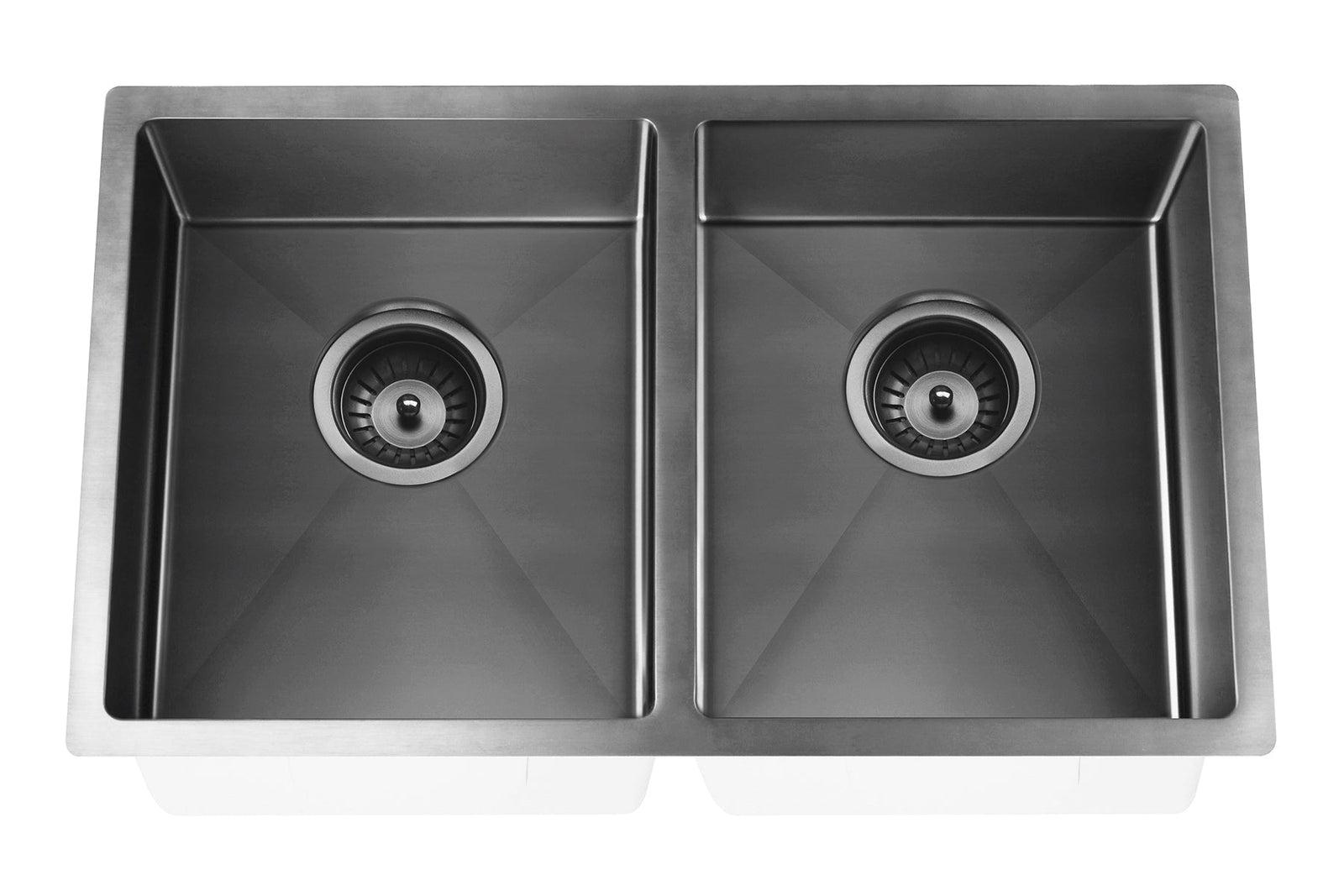Lavello Kitchen Sink - Double Bowl 760 x 440 - Gunmetal Black